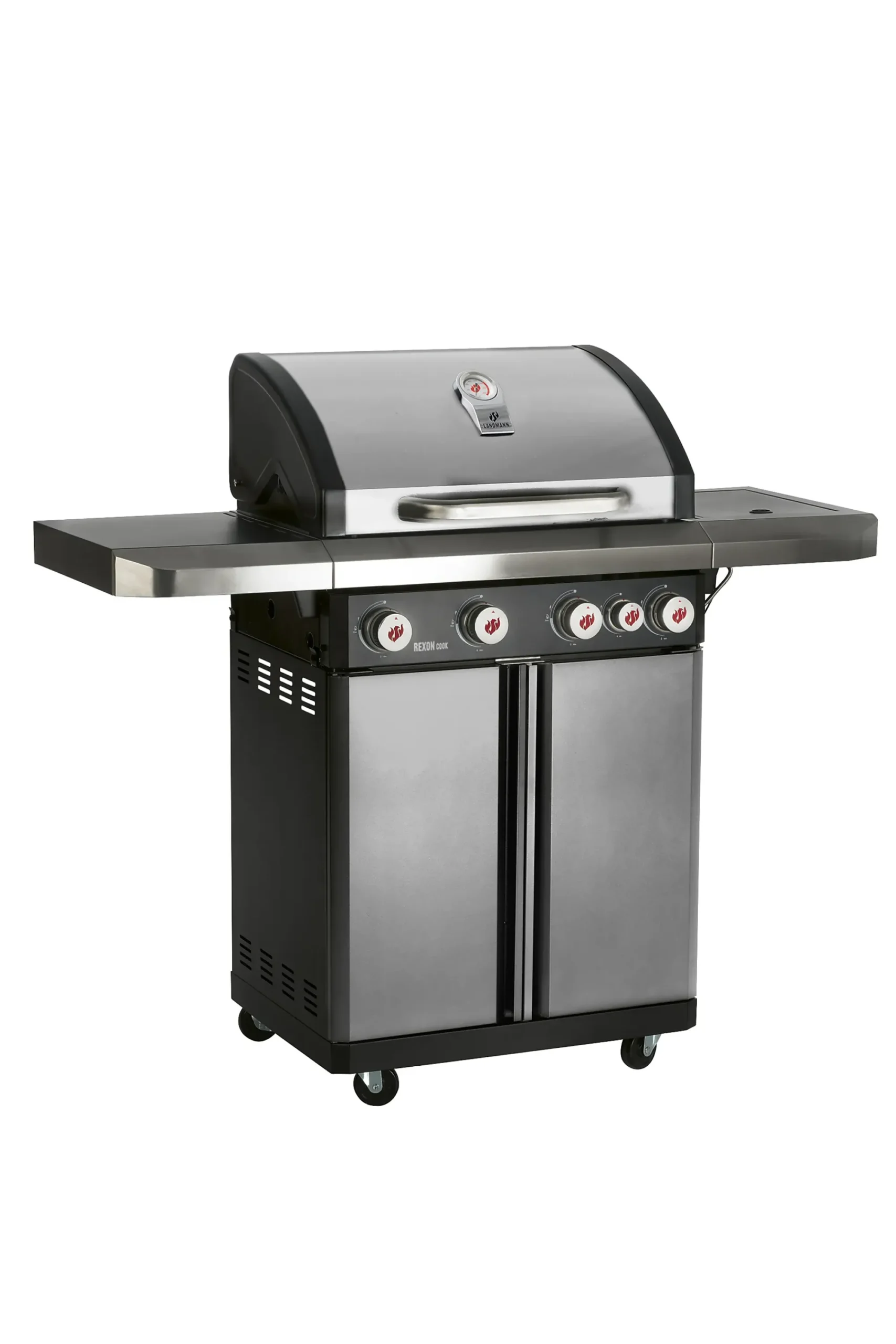 Gassgrill Rexon 4.1 med kokeplate på sidebordet-Landmann New
