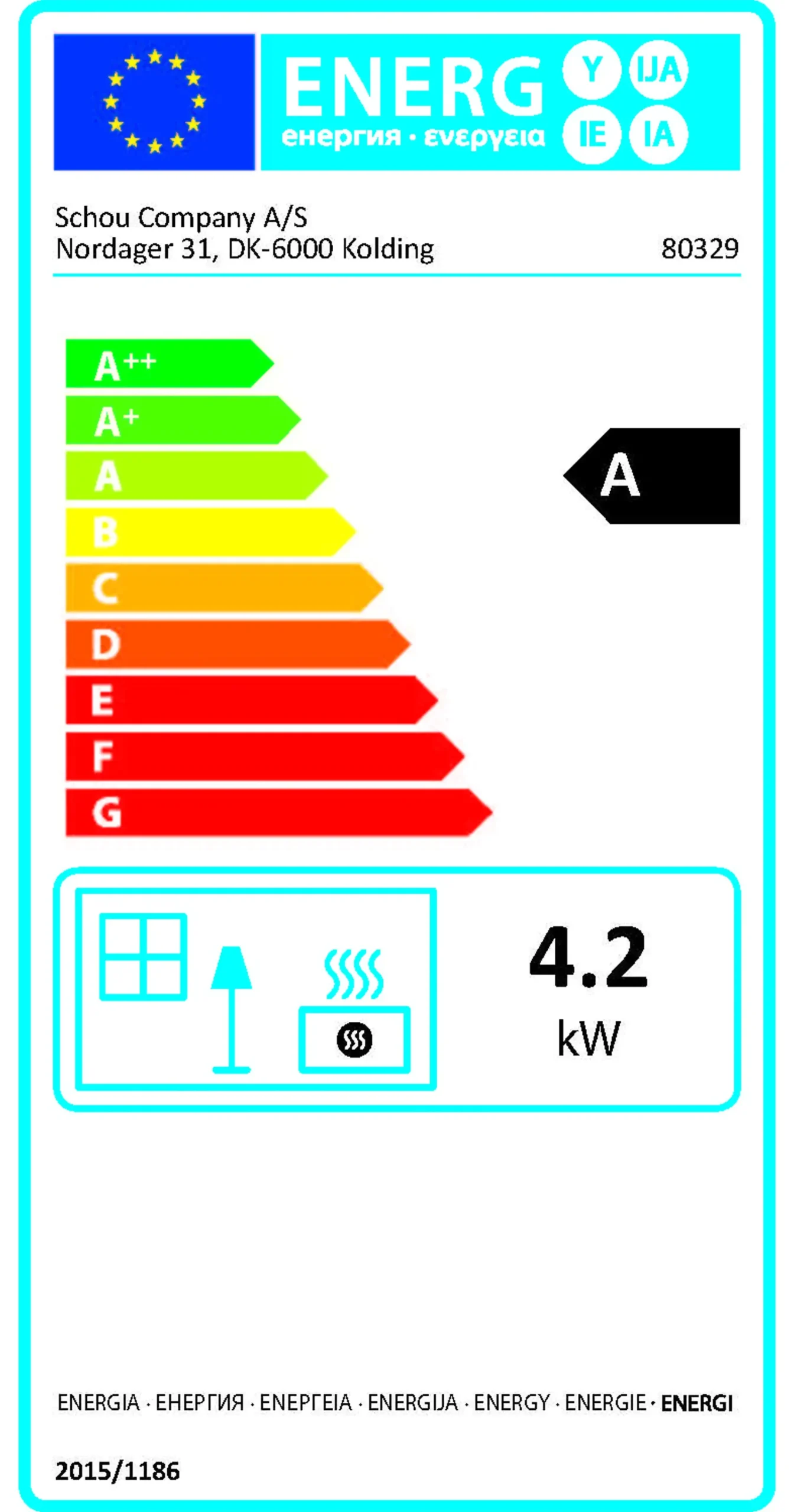 Gassovn med vifte 4,2kw med regulator- Sale