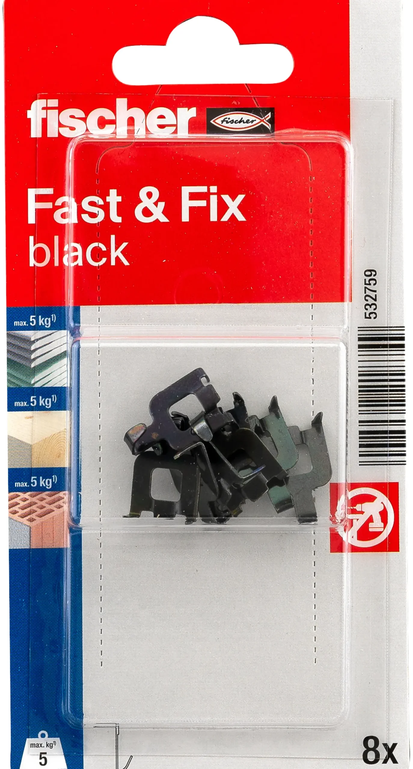 Gipskrok Fast&Fix 8stk-Fischer Hot