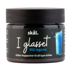 Glitterfarge i glasset Blå Lagune-Skål Hot