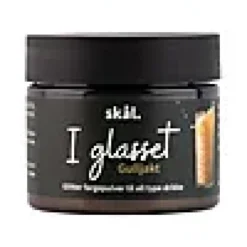 Glitterfarge i glasset Gulljakt-Skål New