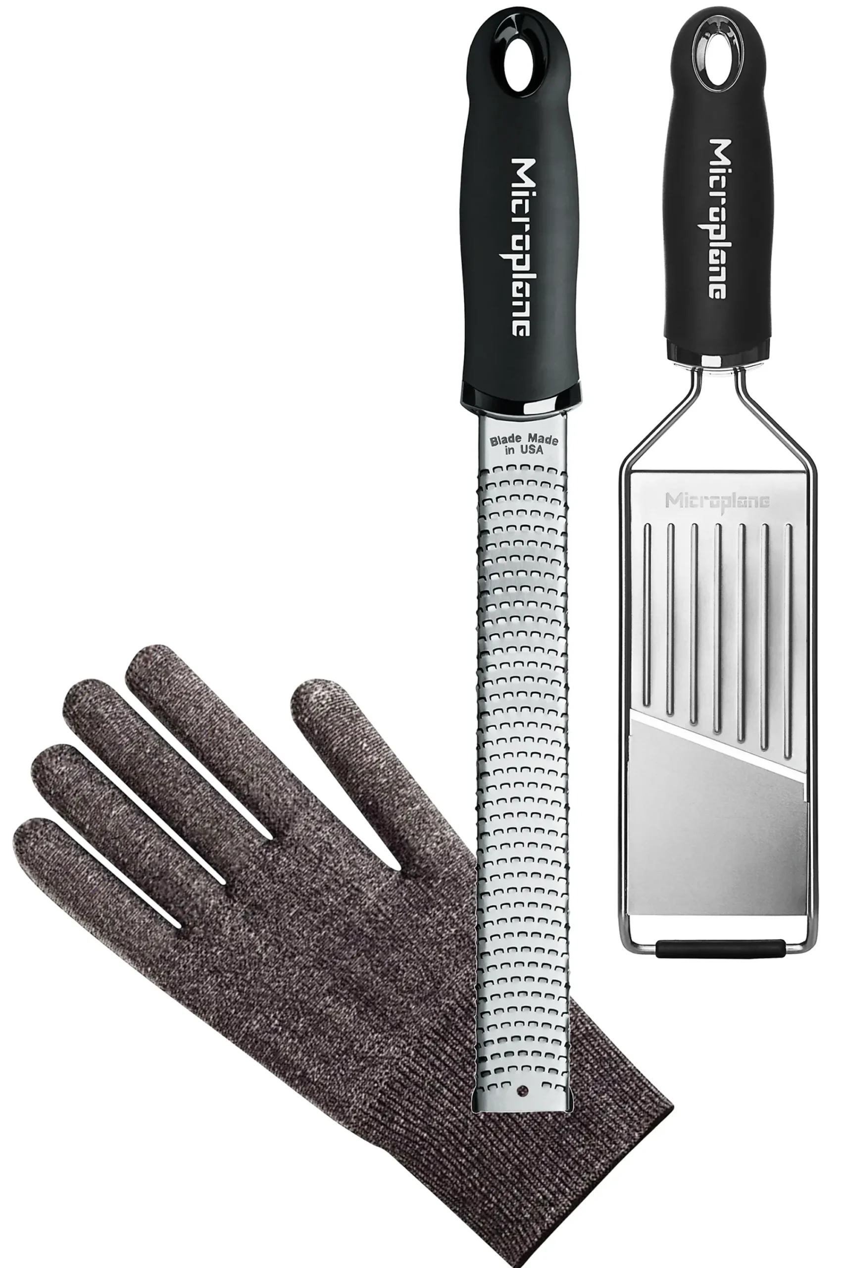 Gourmet Grater Set Med Premium Zester, Gourmet Slicer Og Hanske-Microplane Hot