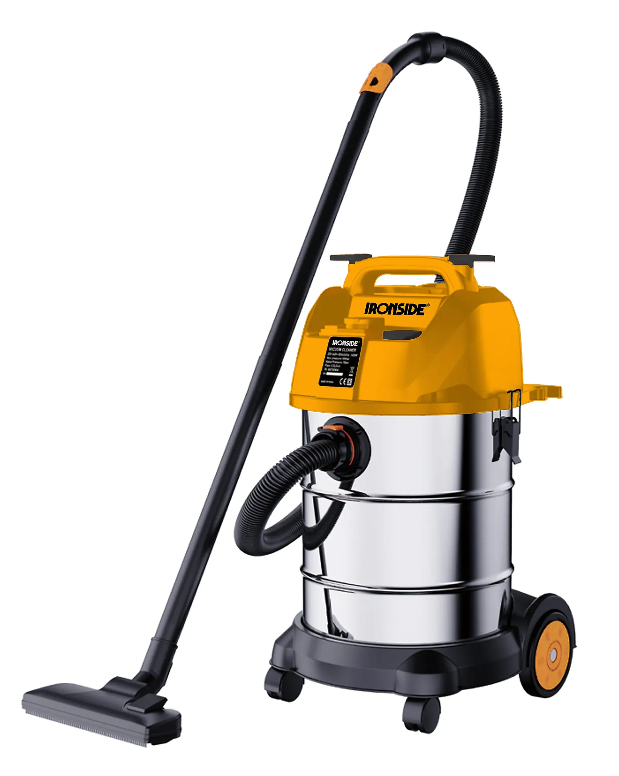 Grovstøvsuger 1200W Inox-Ironside