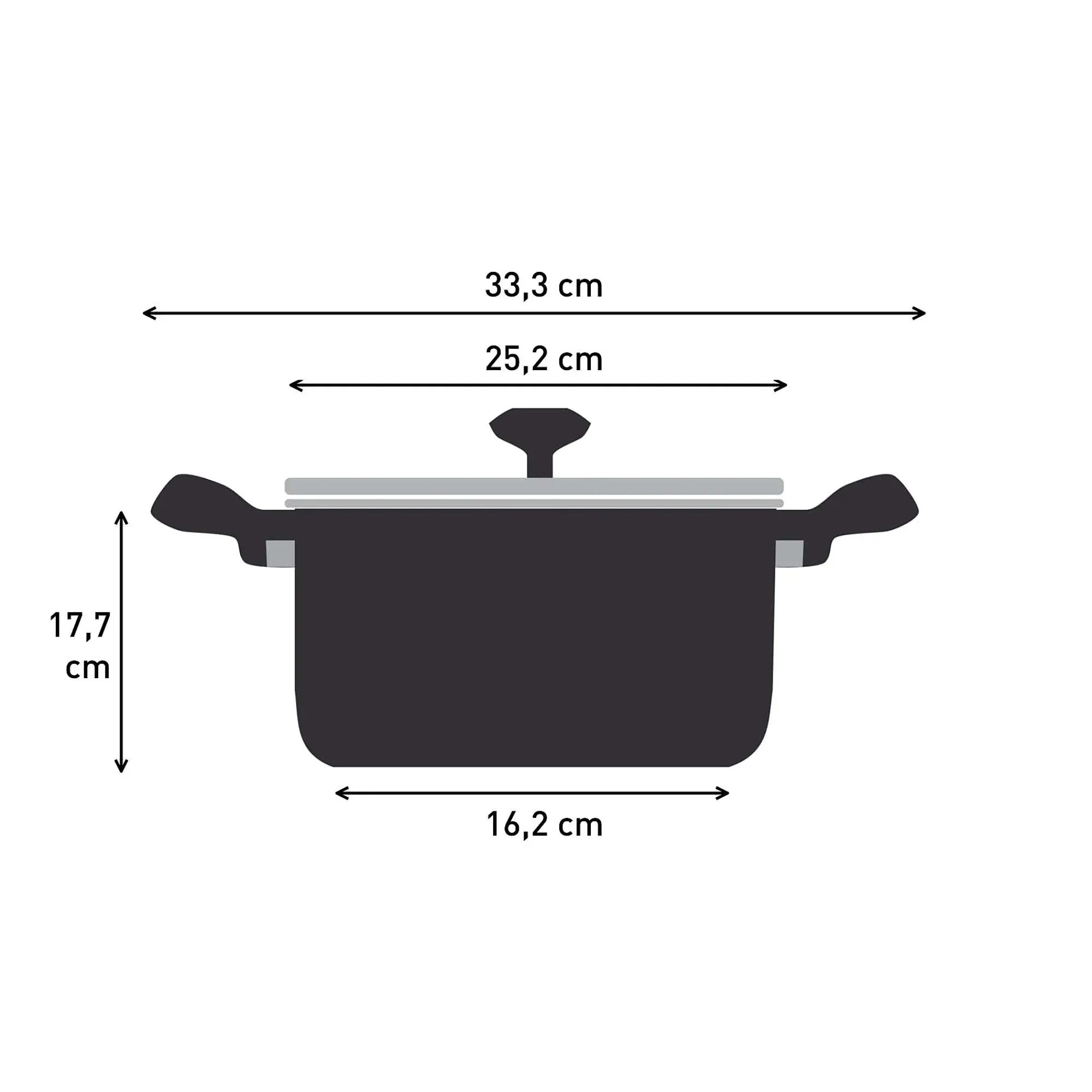 Gryte Air Soft Light 24cm 4,7l-Tefal Hot