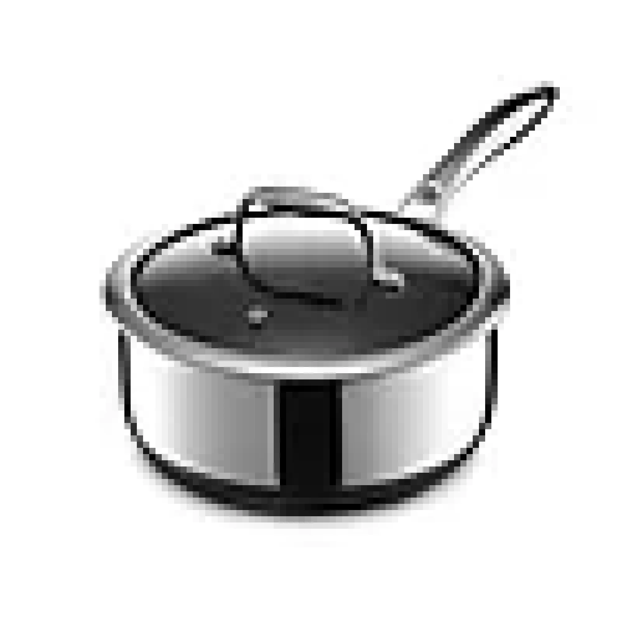 Gryte med glasslokk 2,8l hybrid-Hexclad Outlet