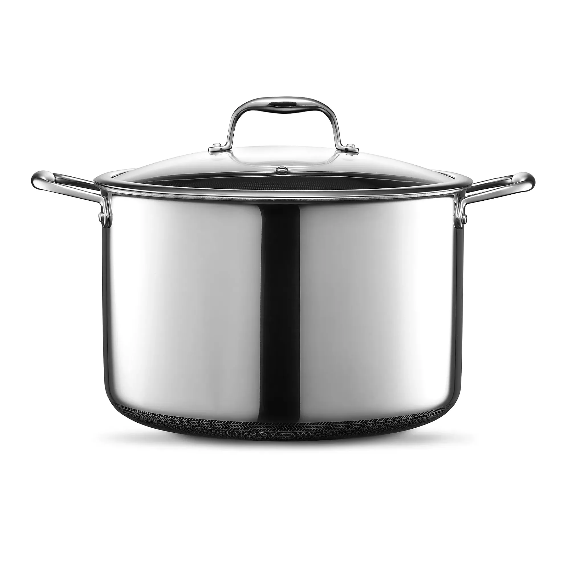Gryte med glasslokk 9,5l hybrid-Hexclad Discount