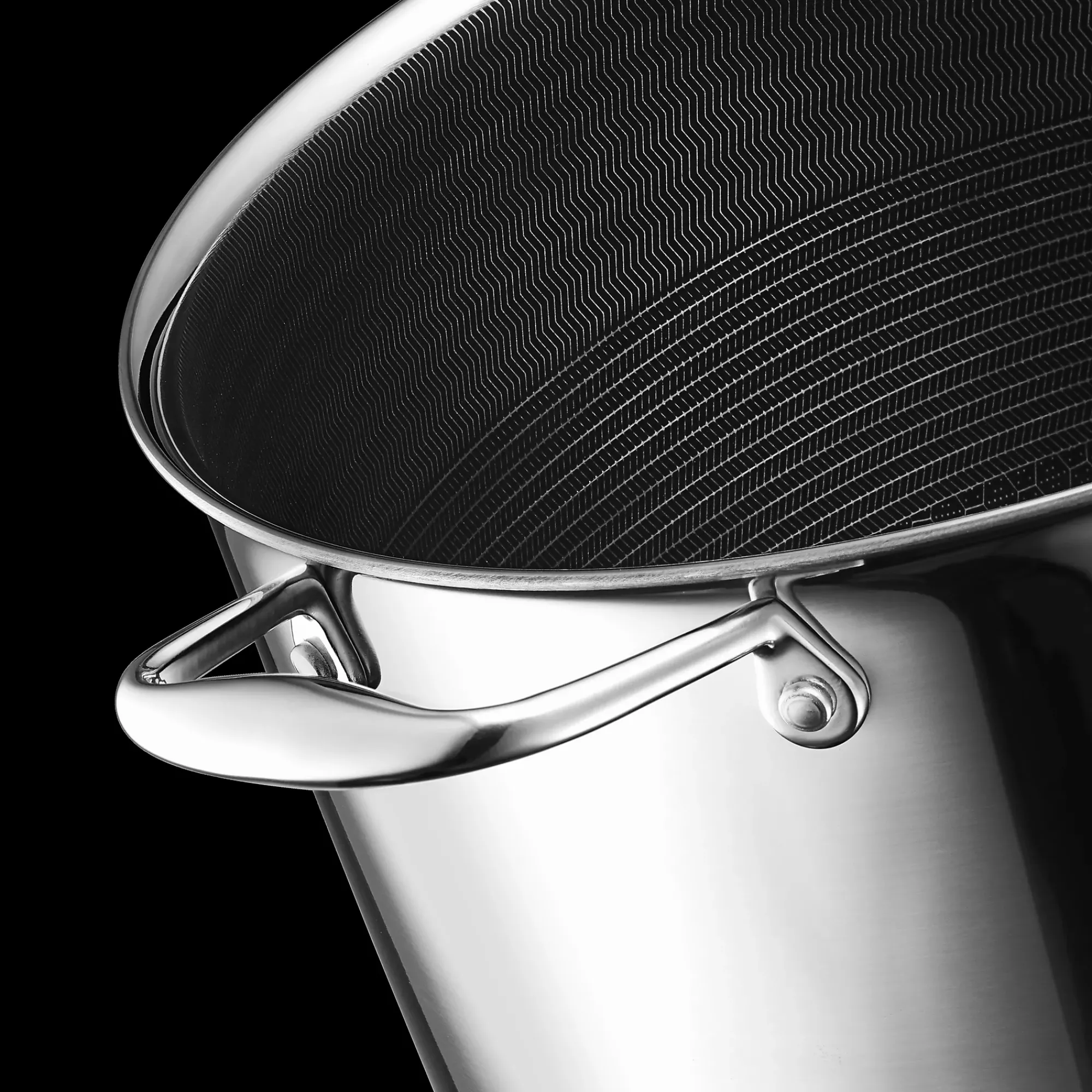 Gryte med glasslokk 9,5l hybrid-Hexclad Discount