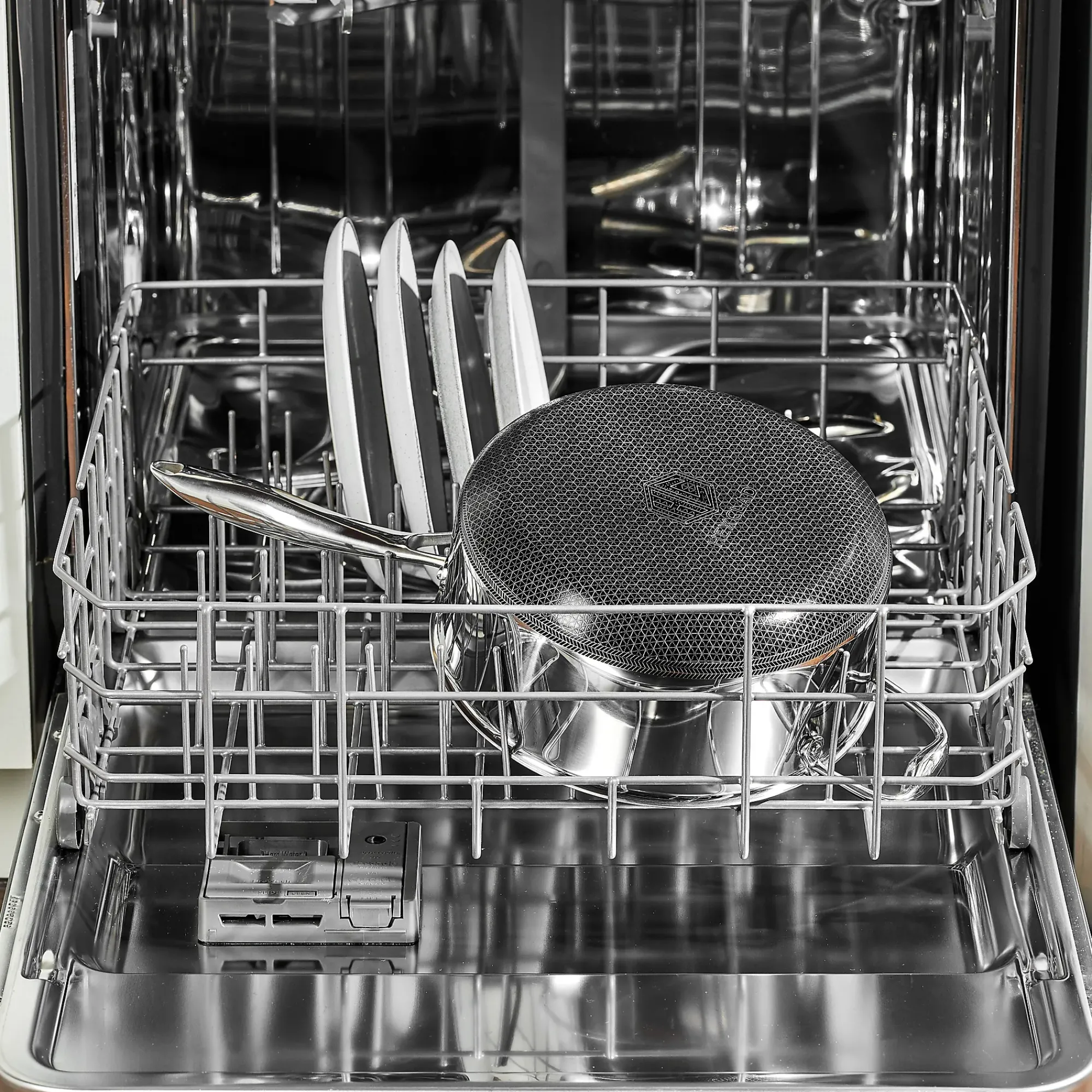 Gryte med glasslokk 4,7l hybrid-Hexclad Discount
