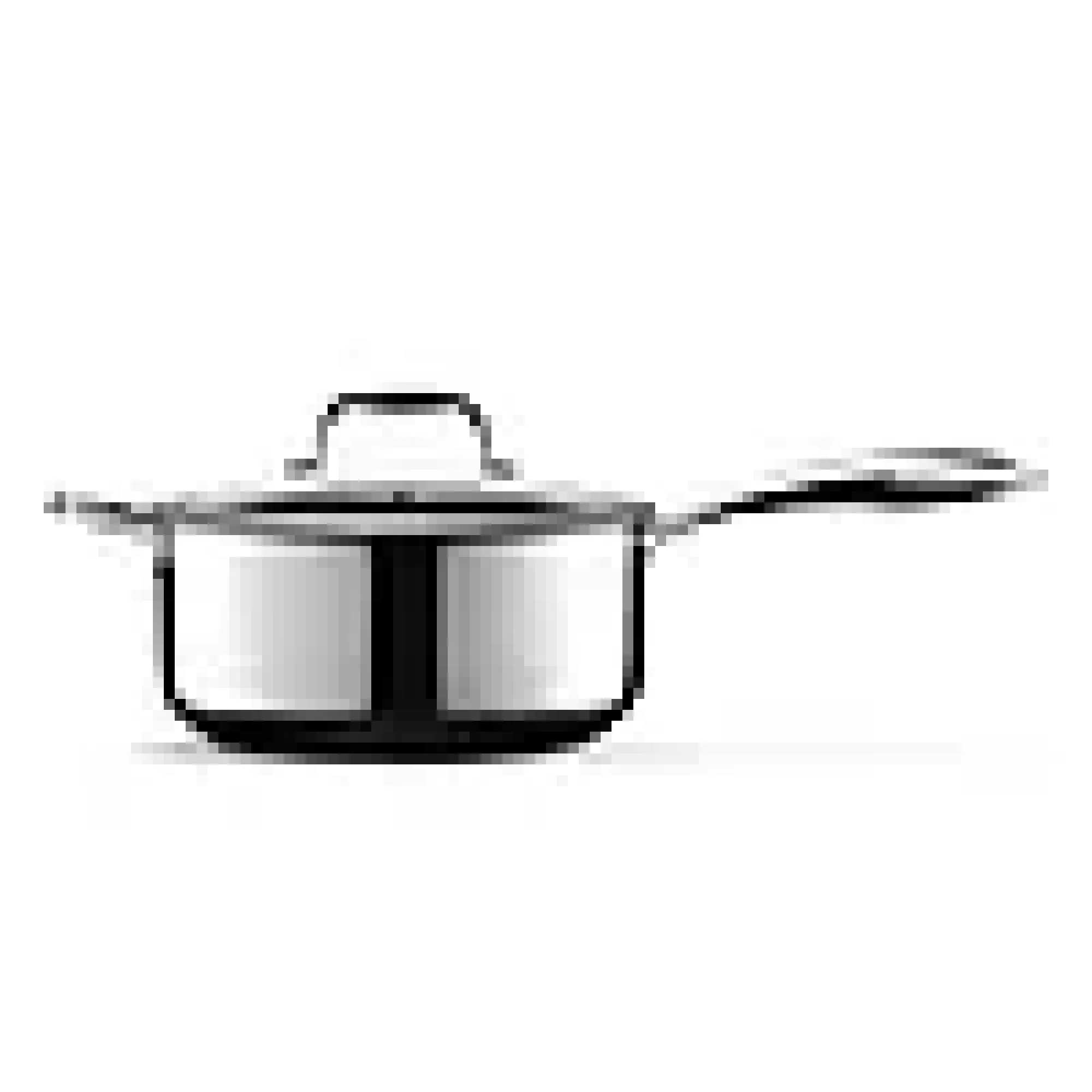 Gryte med glasslokk 4,7l hybrid-Hexclad Discount