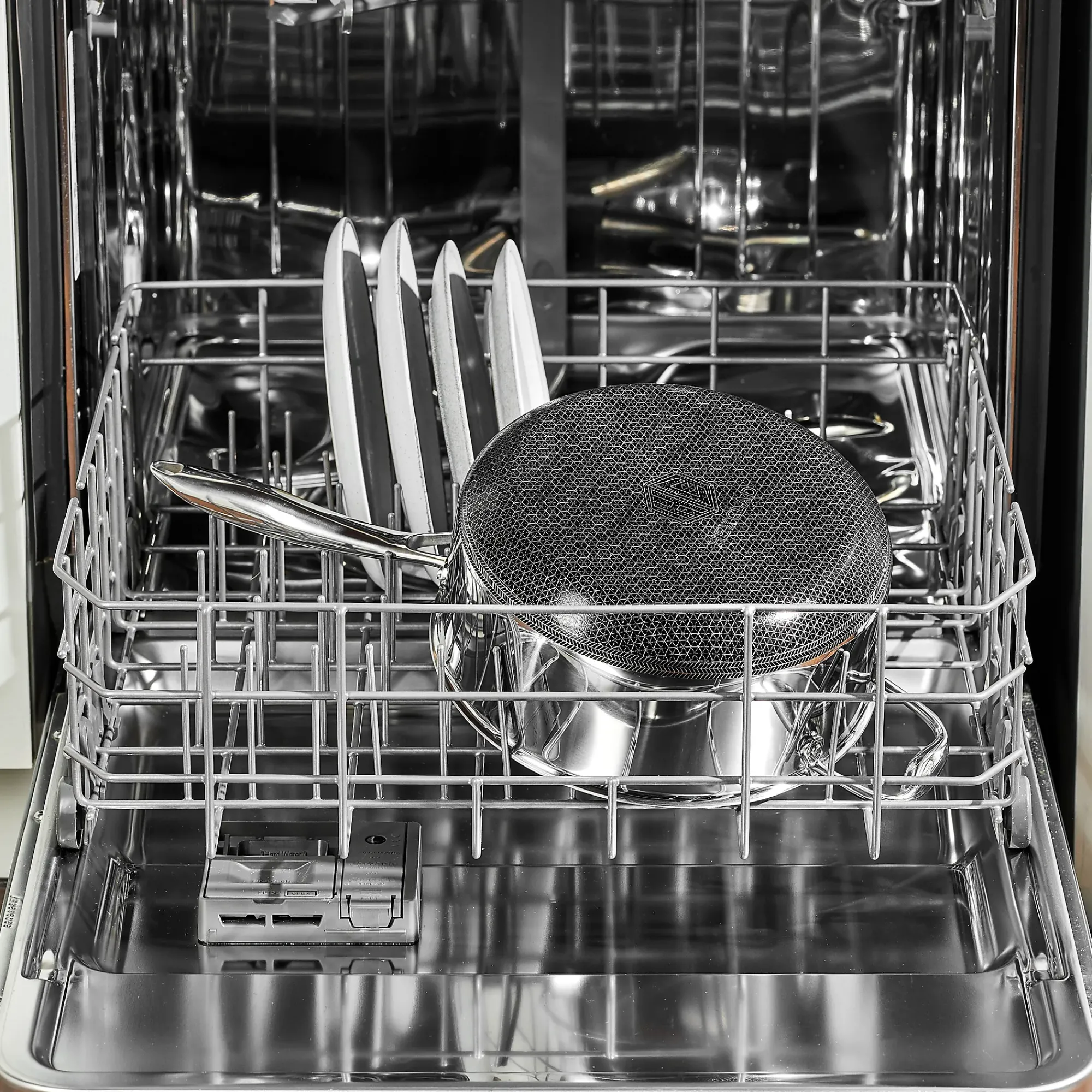 Gryte med glasslokk 4,7l hybrid-Hexclad Discount