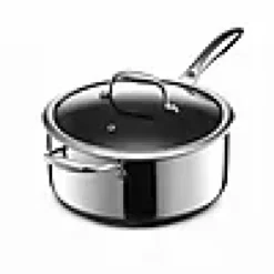 Gryte med glasslokk 4,7l hybrid-Hexclad Discount