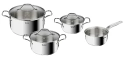 Grytesett Intuition med lokk 4 deler-Tefal
