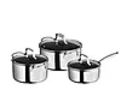 Grytesett med lokk 2,1l/3,3l/5,3l 3-Ply Premium Hybrid-Invite Hot