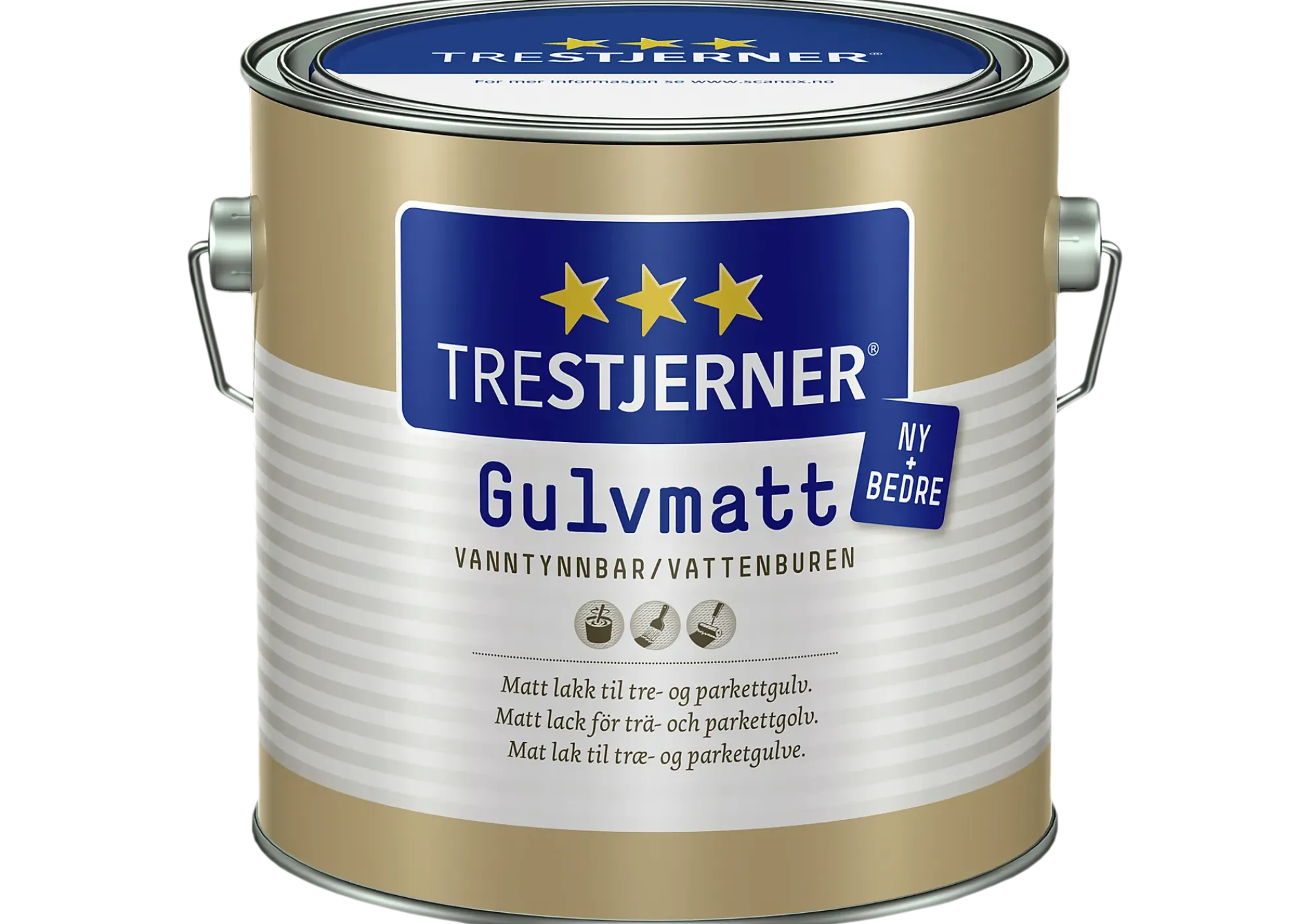 Gulvlakk gulvmatt 3l-Trestjerner Outlet