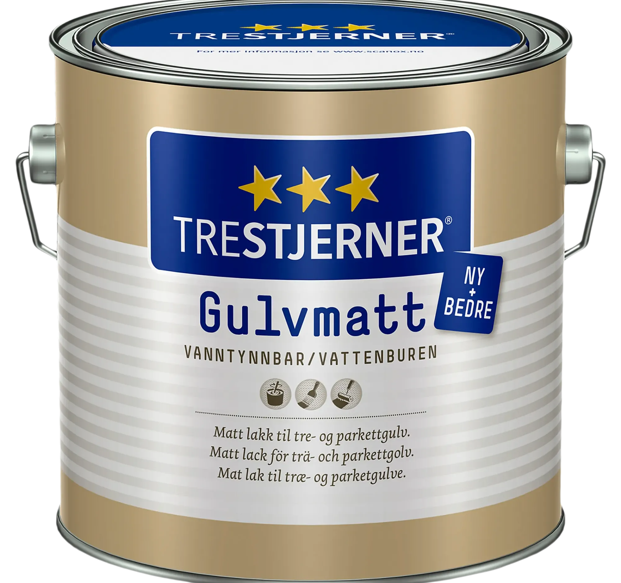 Gulvlakk gulvmatt 3l-Trestjerner Outlet