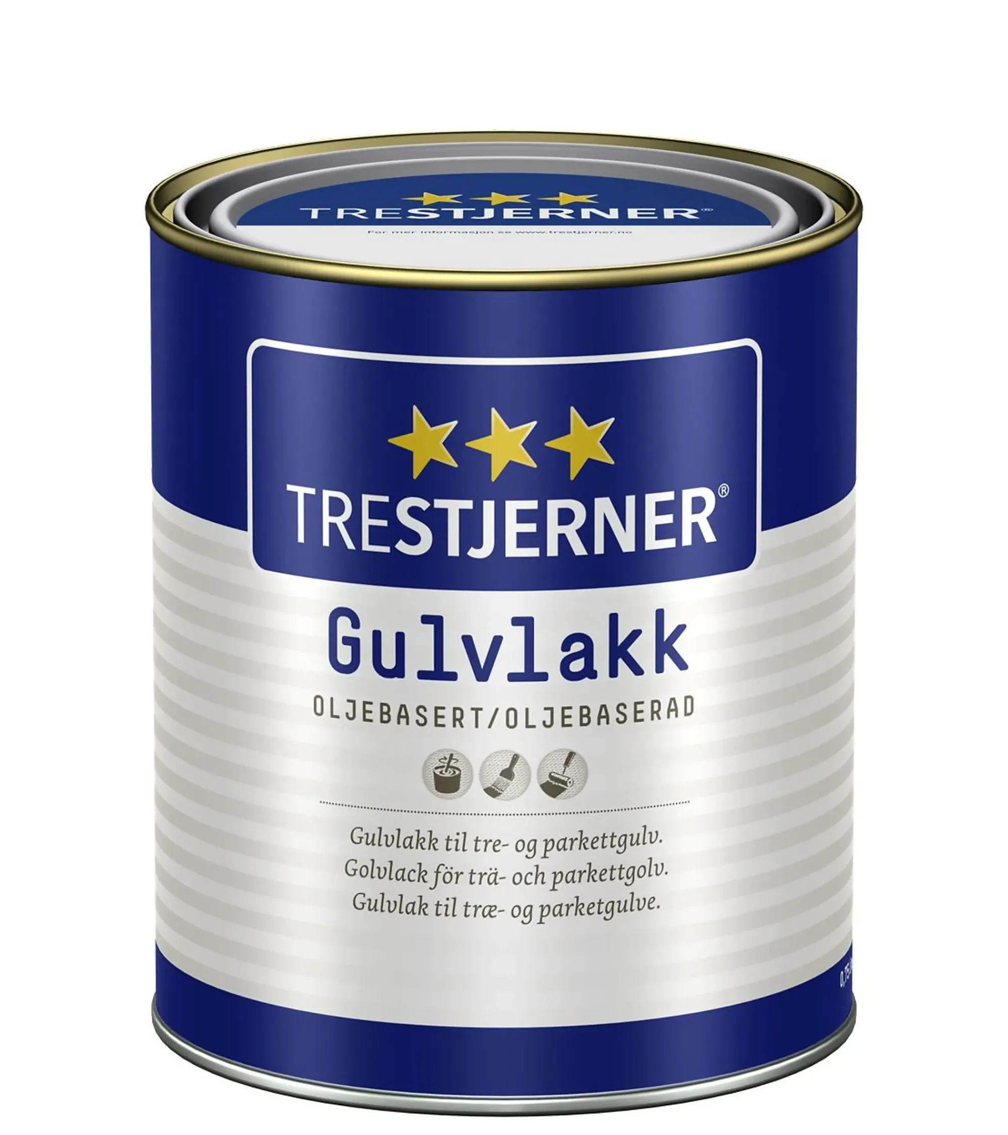 Gulvlakk oljebasert blank 0,75l-Trestjerner Discount