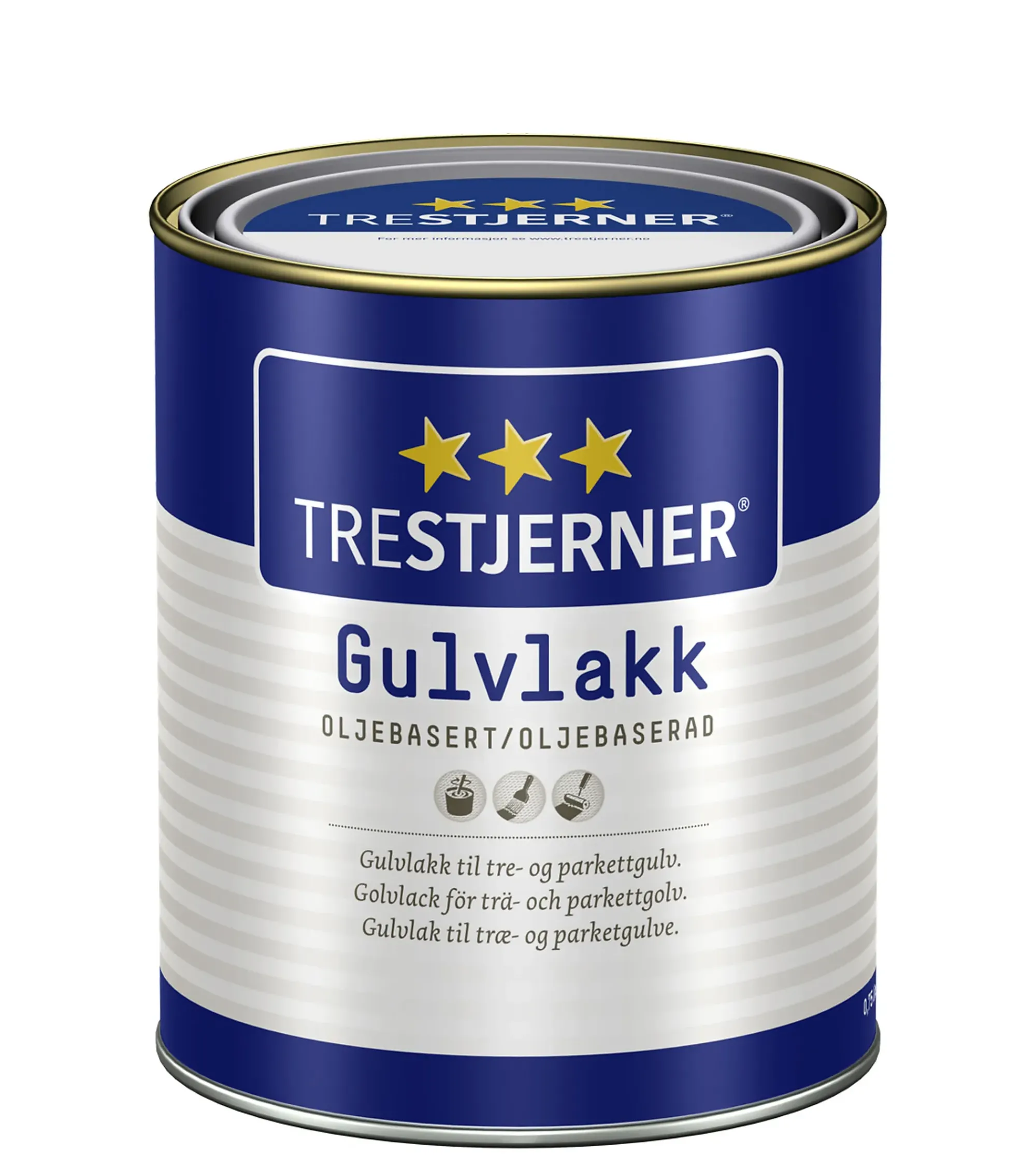Gulvlakk oljebasert blank 0,75l-Trestjerner Discount