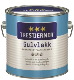 Gulvlakk vannbasert halvblank 3l-Trestjerner Hot