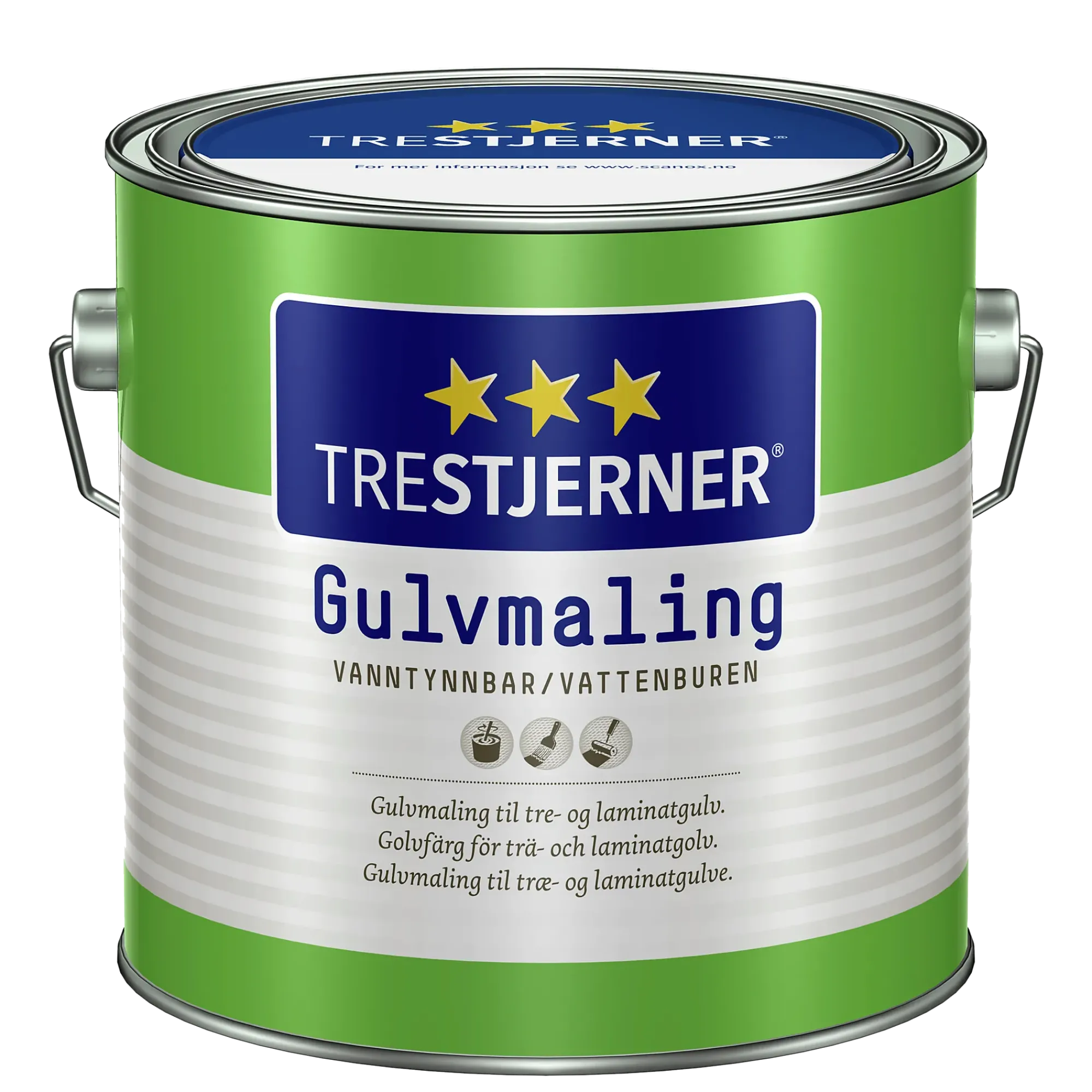 Gulvmaling blank A-Base 2,7l-Trestjerner Hot