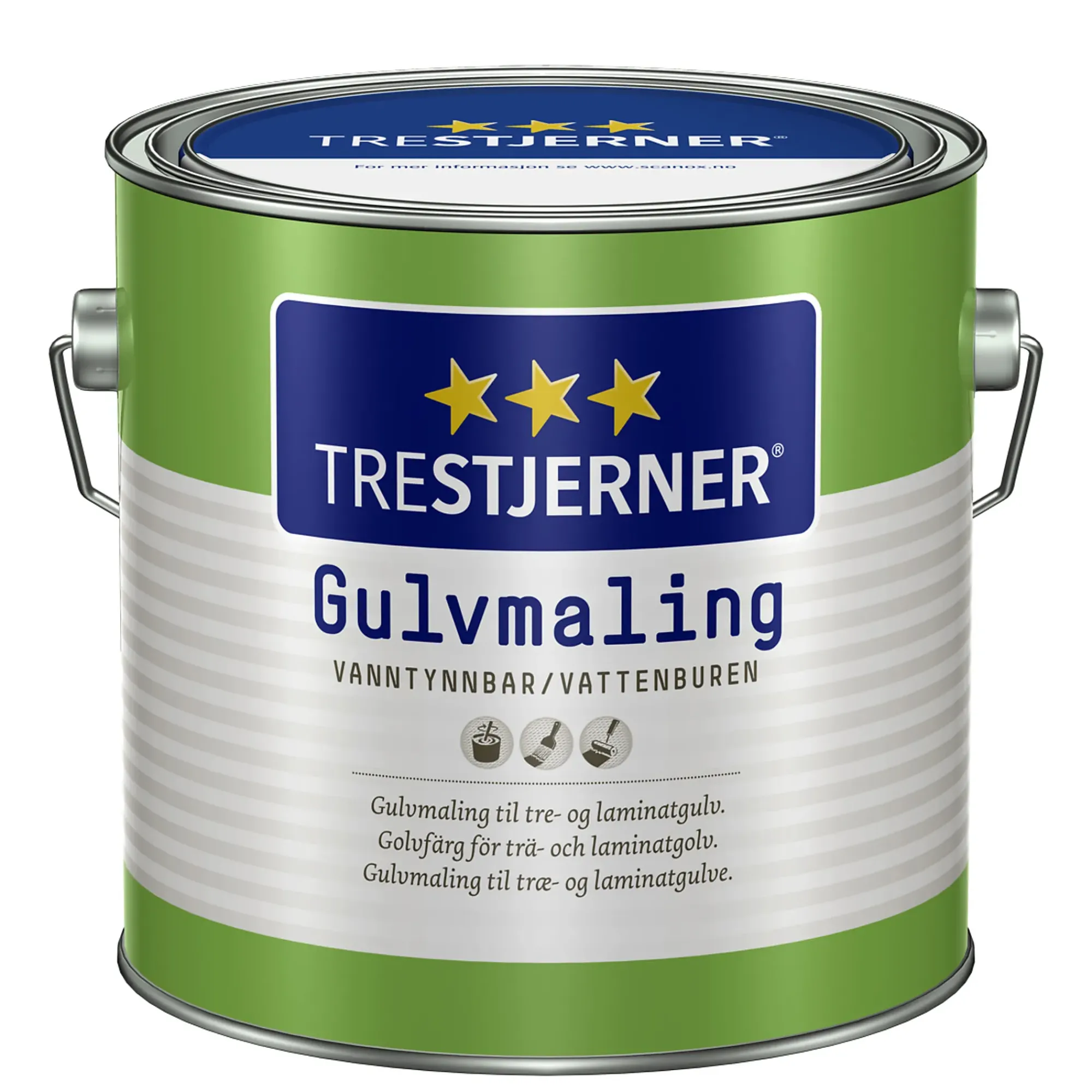 Gulvmaling halvblank B-Base 2,7l-Trestjerner Best