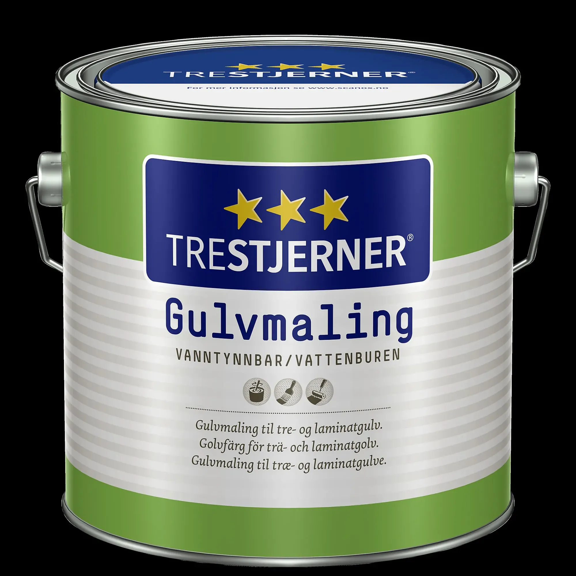 Gulvmaling halvblank C-Base 2,7l-Trestjerner Hot