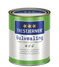 Gulvmaling halvblank klar hvit base 0.68l-Trestjerner Online