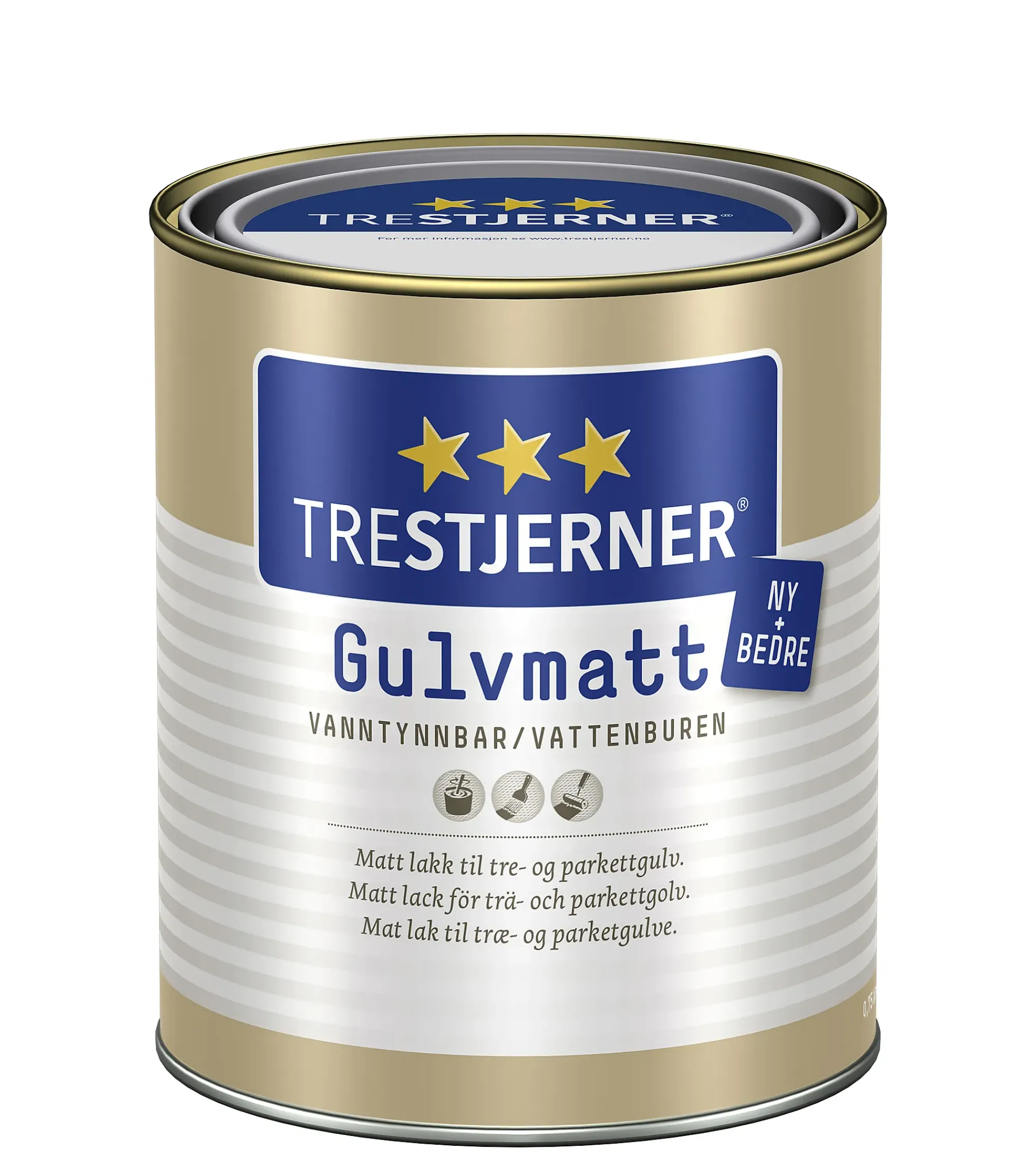 Gulvmatt 0,75l-Trestjerner Hot