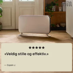 Gulvovn frittstående med elektronisk termostat 2000w-Mill