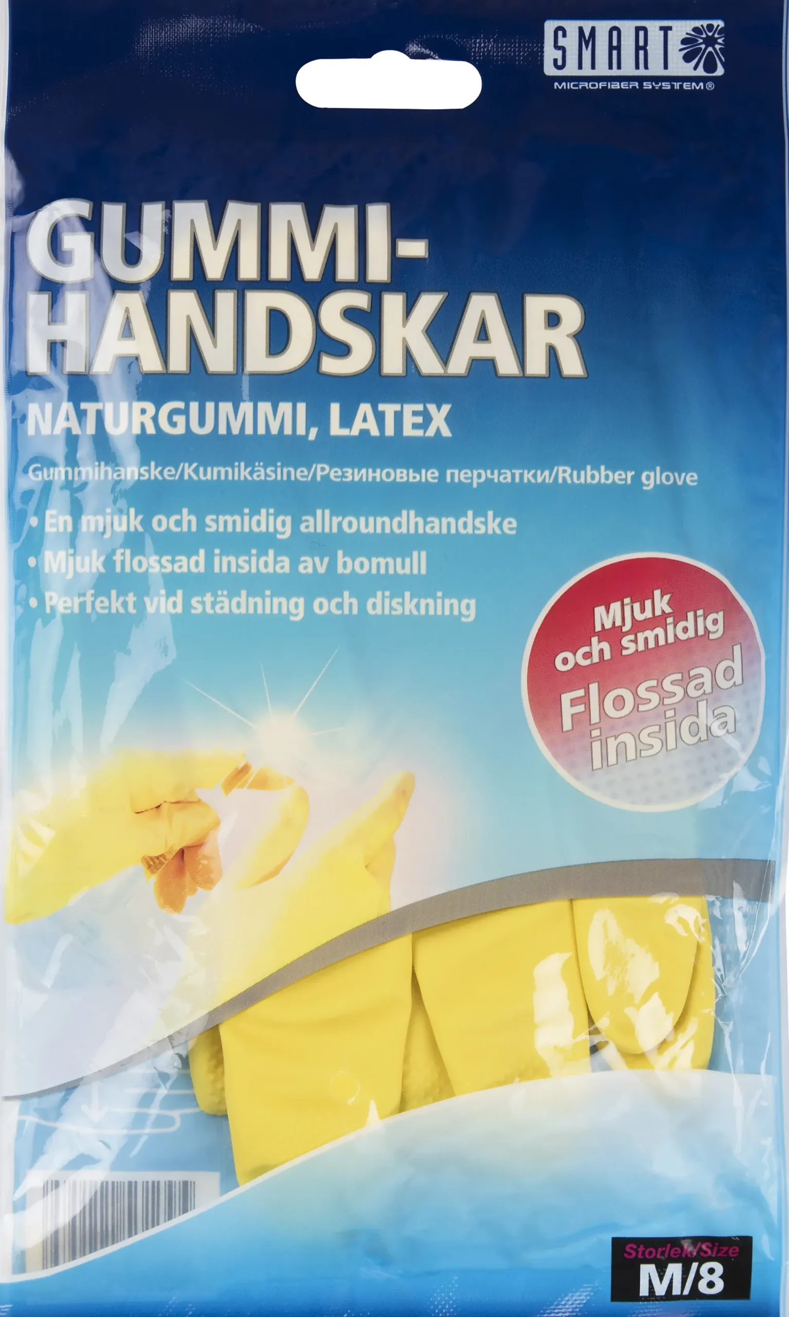 Gummihanske 8/medium-Smartmicrofiber Best