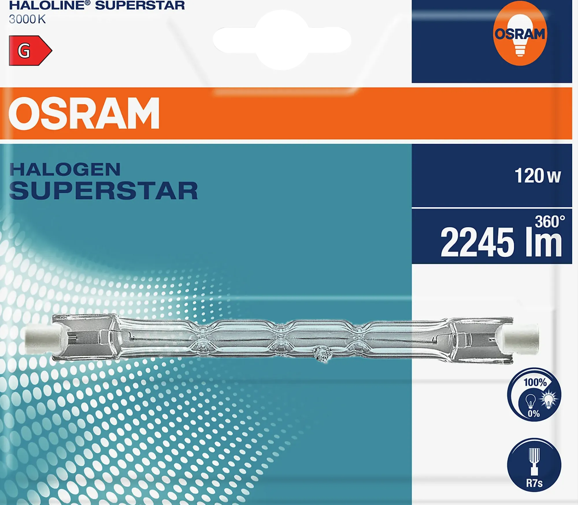 Halogen Haloline eco lang 120W-Osram New