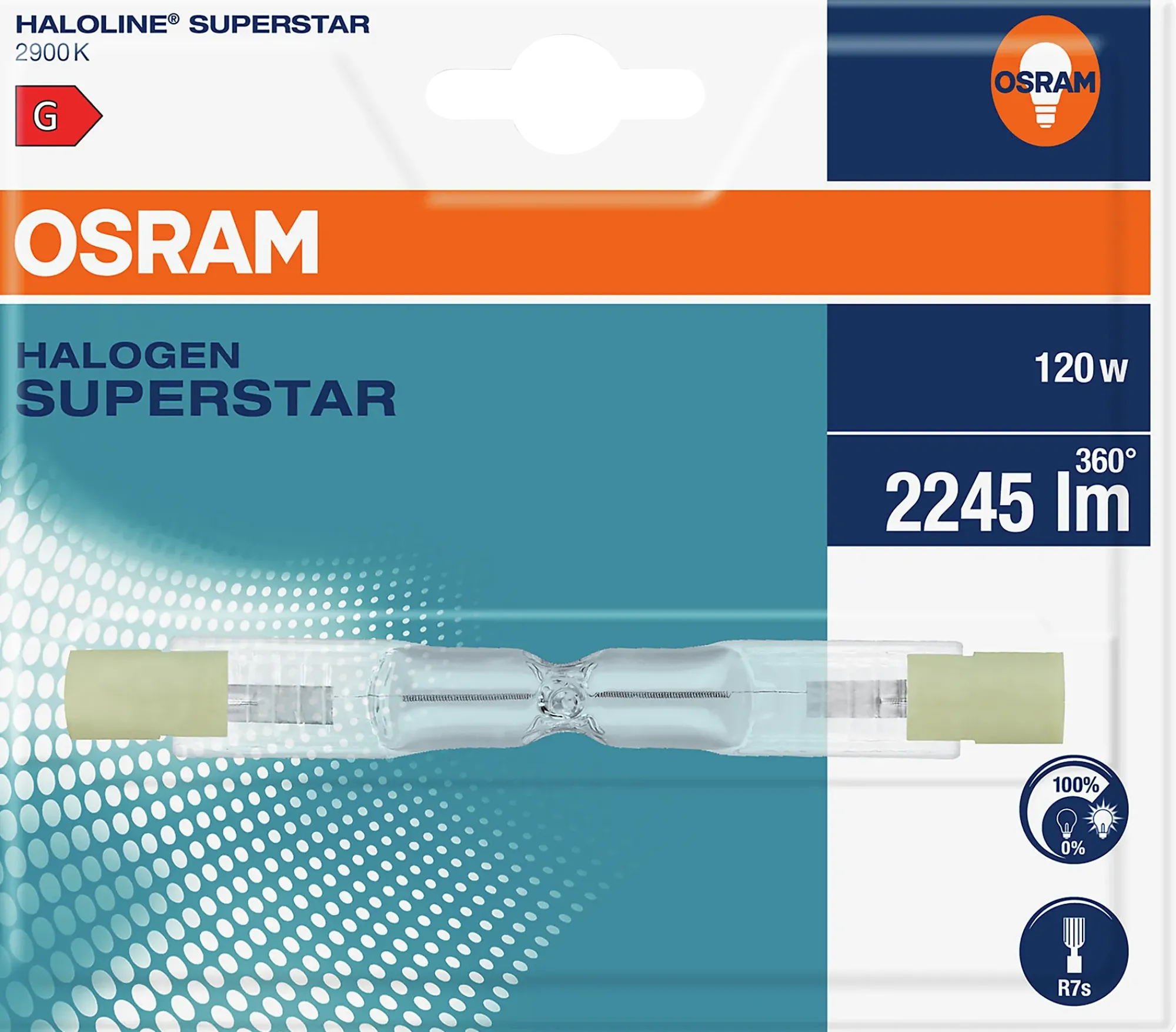 Halogen Haloline es short 120W-Osram