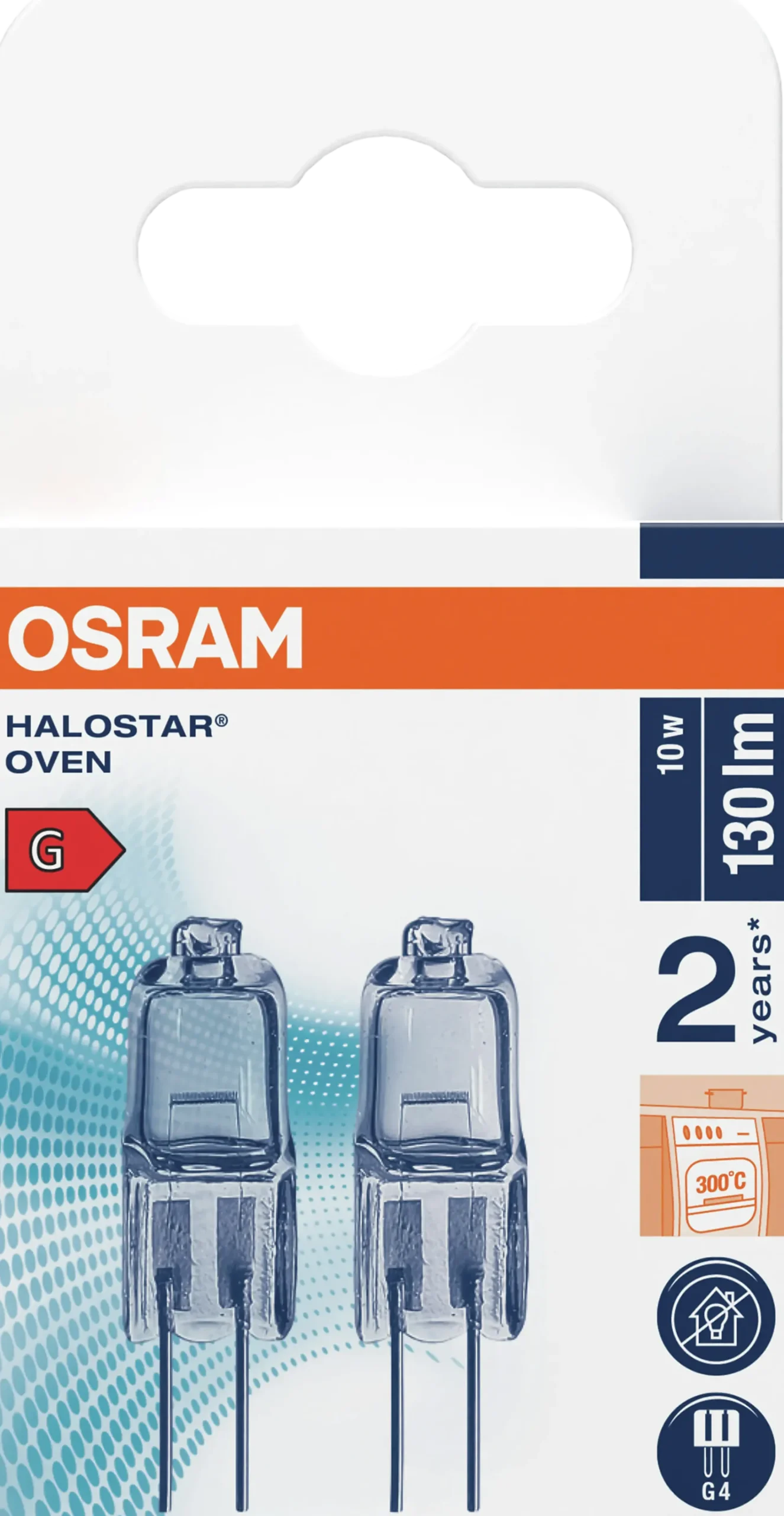 Halogen Pin G4 Oven 10w 130lm klar Dimbar Varmhvit 2stk-Osram Online