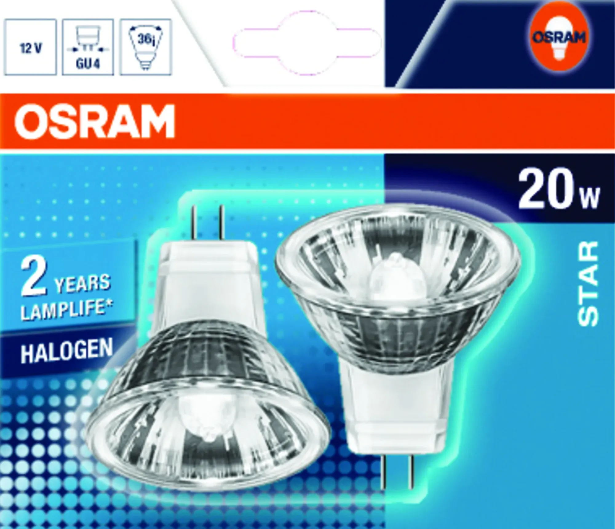 Halogen star 12V 35W GU4-Osram