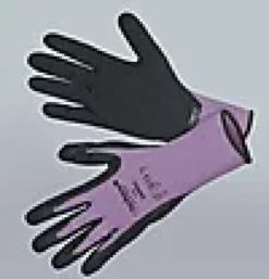 Hanske Comfort str 8 lilla/svart-Nelson garden Online