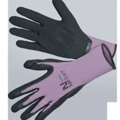 Hanske Comfort str 7 lilla/svart-Nelson garden Discount