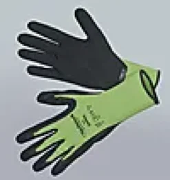 Hanske Comfort str 7 lime/svart-Nelson garden Clearance