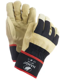 Hanske svinspaltet halvforet handi str 10- New