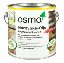 Hardvoksolje 3040 hvit 2,5l-Osmo New