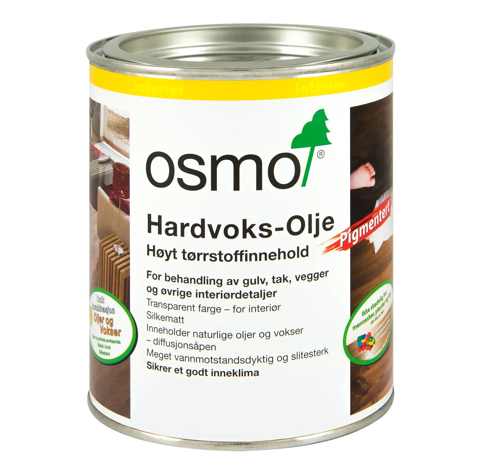 Hardvoksolje pigmentert 0,75l 3075 sort-Osmo Outlet