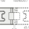 Haspe 100/100DG -160mm-Abus Outlet