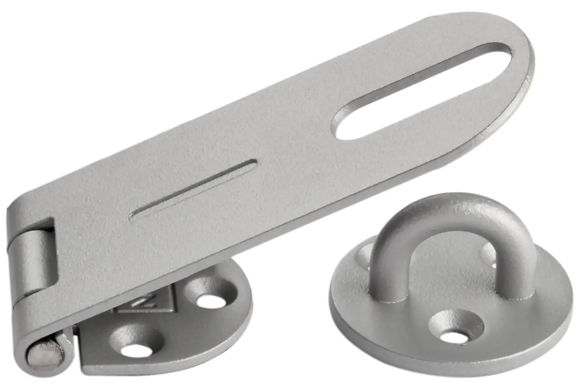 HASPE 100MM FINSTRUKTUR GRÅ MED RUSTFRI A4 TAPP-Pn Beslag New