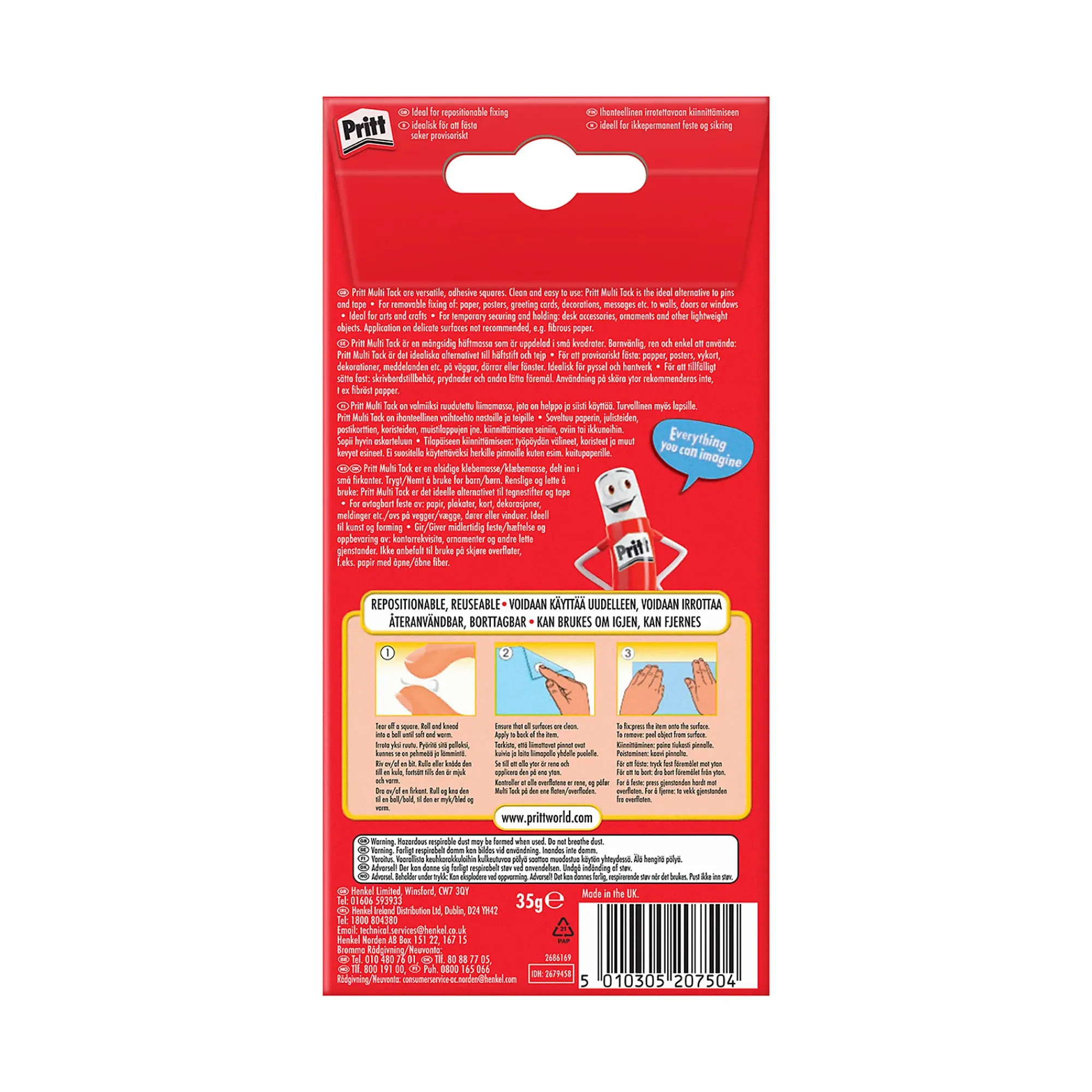 Heftmasse Multi Tack 65stk-Pattex Clearance