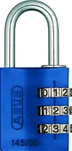 Hengelås 145/30 blå med 3-sifret kode-Abus Clearance