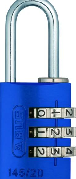 Hengelås 145/20 blå med 3-sifret kode-Abus New