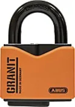 Hengelås 37/55 granit orange FG KL 3 med plus nøkkel-Abus Discount