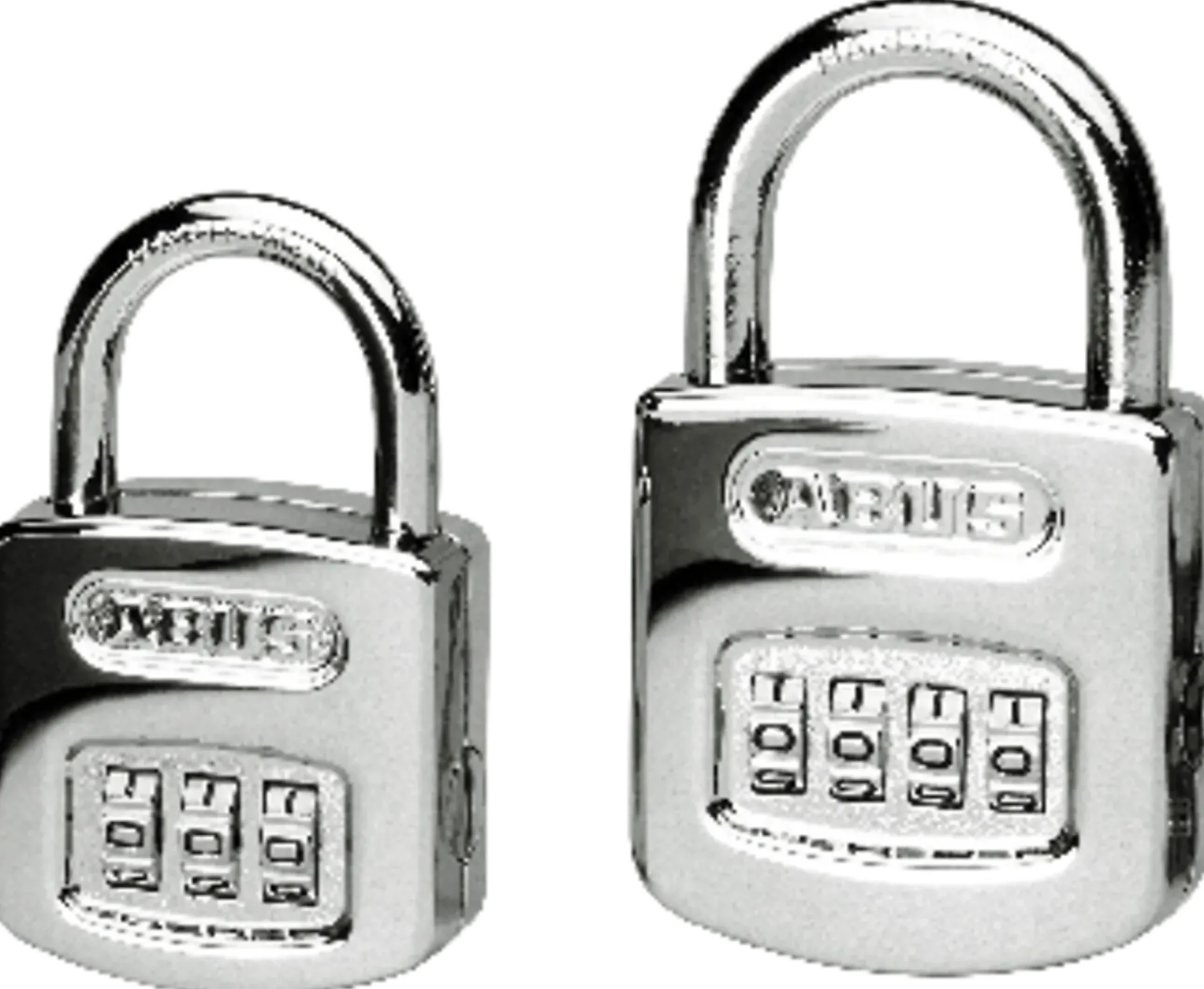 Hengelås 160/50 HB50 forkrommet med 4-sifret kode-Abus Best