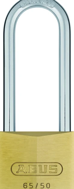Hengelås 65/50 HB80 messing-Abus