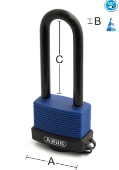 Hengelås 70IB/45 HB 63 aqua safe FG godkjent klasse 1-Abus Online