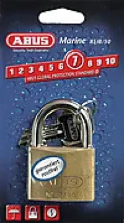 Hengelås 85IB/50 messing FG godkjent klasse 1-Abus New
