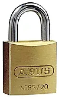 Hengelås 65/20 messing-Abus New